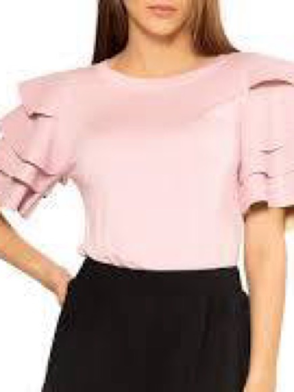 Pink - New Gracia faux leather sleeve‎